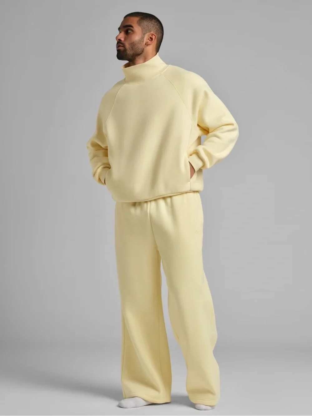 Mock Neck Sweat Set - Picture 4 of 5